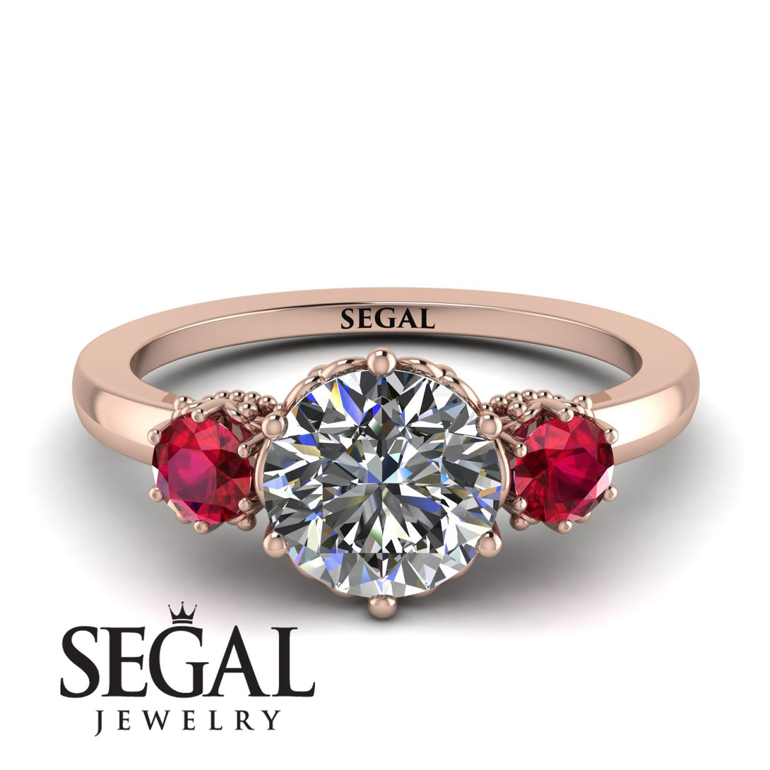 Classic 3 Stone Diamond Engagement Ring - Sofia No. 47