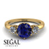 Classic 3 Stone Sapphire Engagement Ring - Sofia No. 13 image 10