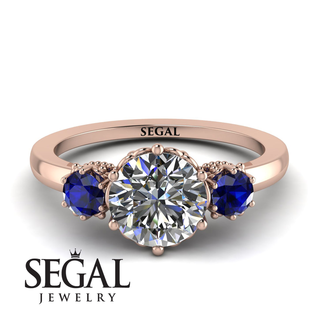 Classic 3 Stone Diamond Engagement Ring - Sofia No. 62