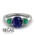 Classic 3 Stone Sapphire Engagement Ring - Sofia No. 30 image 10