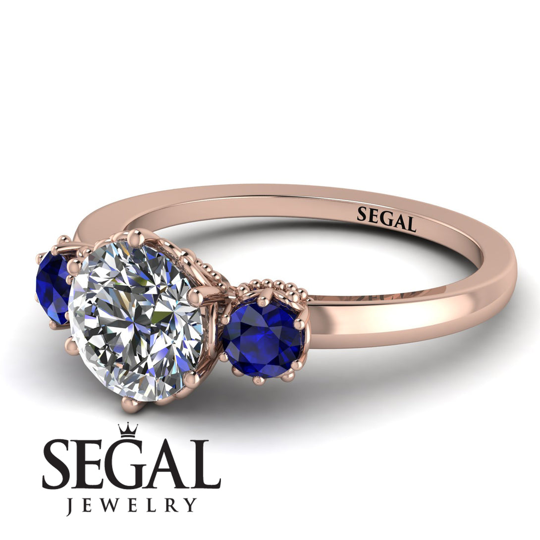 Classic 3 Stone Diamond Engagement Ring - Sofia No. 62