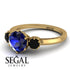 Classic 3 Stone Sapphire Engagement Ring - Sofia No. 43 image 3