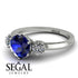 Classic 3 Stone Sapphire Engagement Ring - Sofia No. 15