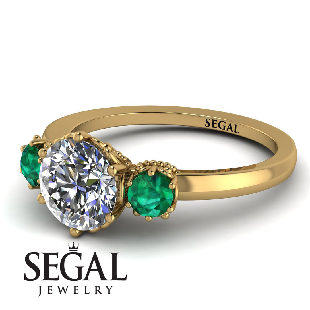 Classic 3 Stone Diamond Engagement Ring - Sofia No. 16