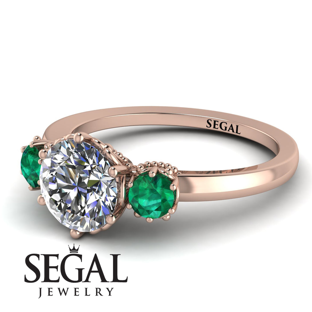 Classic 3 Stone Diamond Engagement Ring - Sofia No. 17