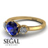 Classic 3 Stone Sapphire Engagement Ring - Sofia No. 13