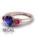 Classic 3 Stone Sapphire Engagement Ring - Sofia No. 59 image 3