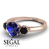 Classic 3 Stone Sapphire Engagement Ring - Sofia No. 44 image 3