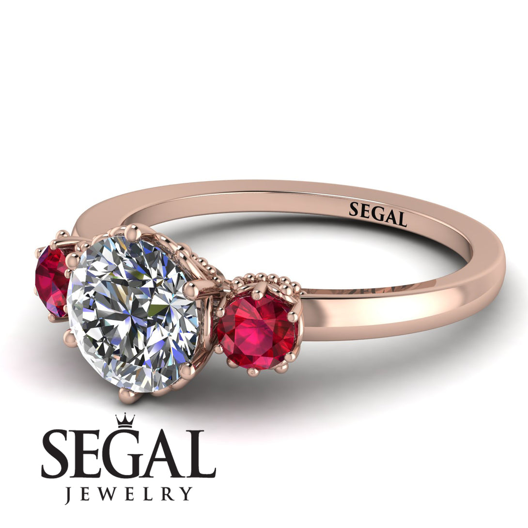 Classic 3 Stone Diamond Engagement Ring - Sofia No. 47
