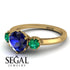 Classic 3 Stone Sapphire Engagement Ring - Sofia No. 28