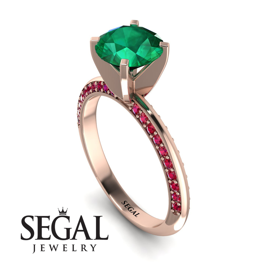 Classic Emerald Ring With A Twist - Leilani No. 50