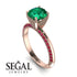 Classic Emerald Ring With A Twist - Leilani No. 50