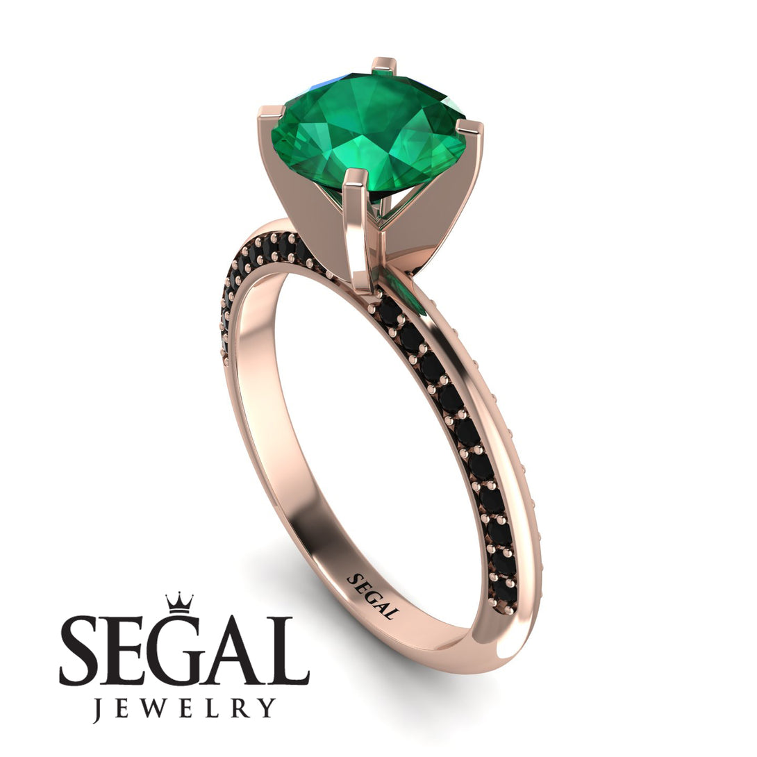 Classic Emerald Ring With A Twist - Leilani No. 35