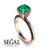 Classic Emerald Ring With A Twist - Leilani No. 35