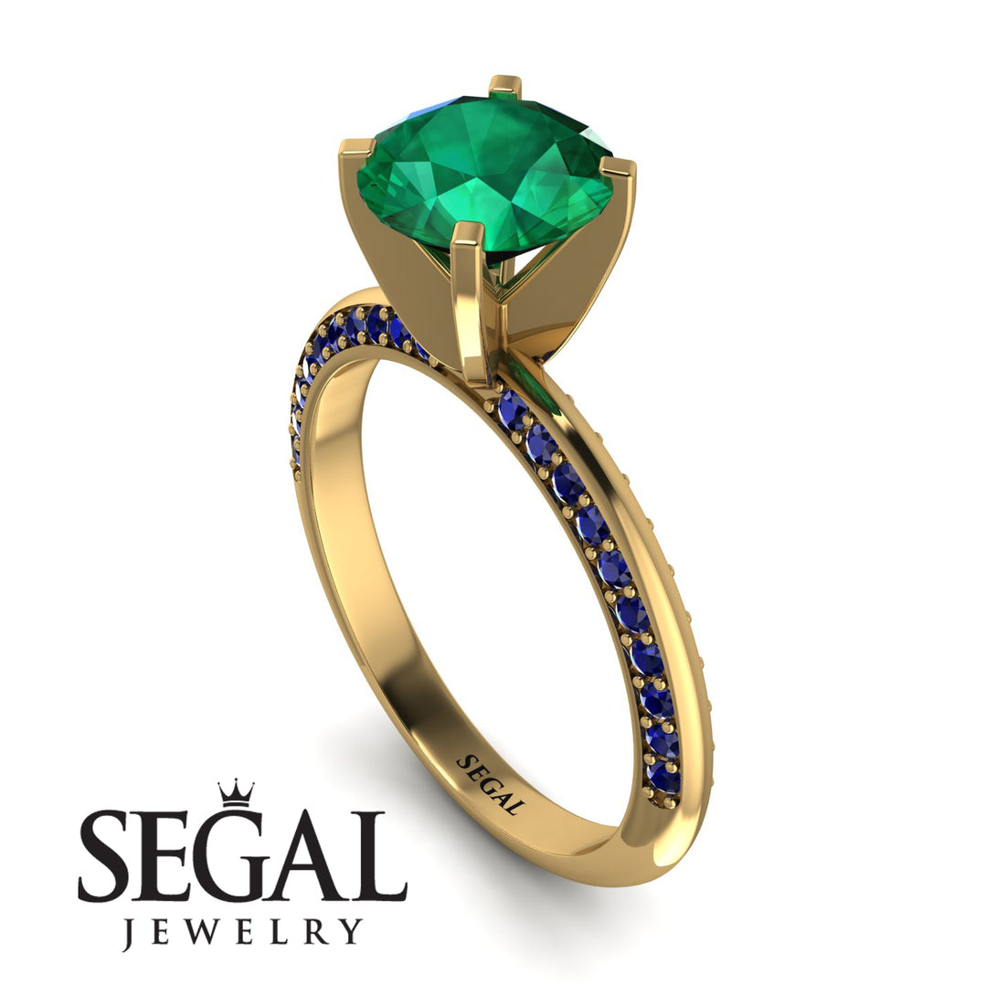 Classic Emerald Ring With A Twist - Leilani No. 64