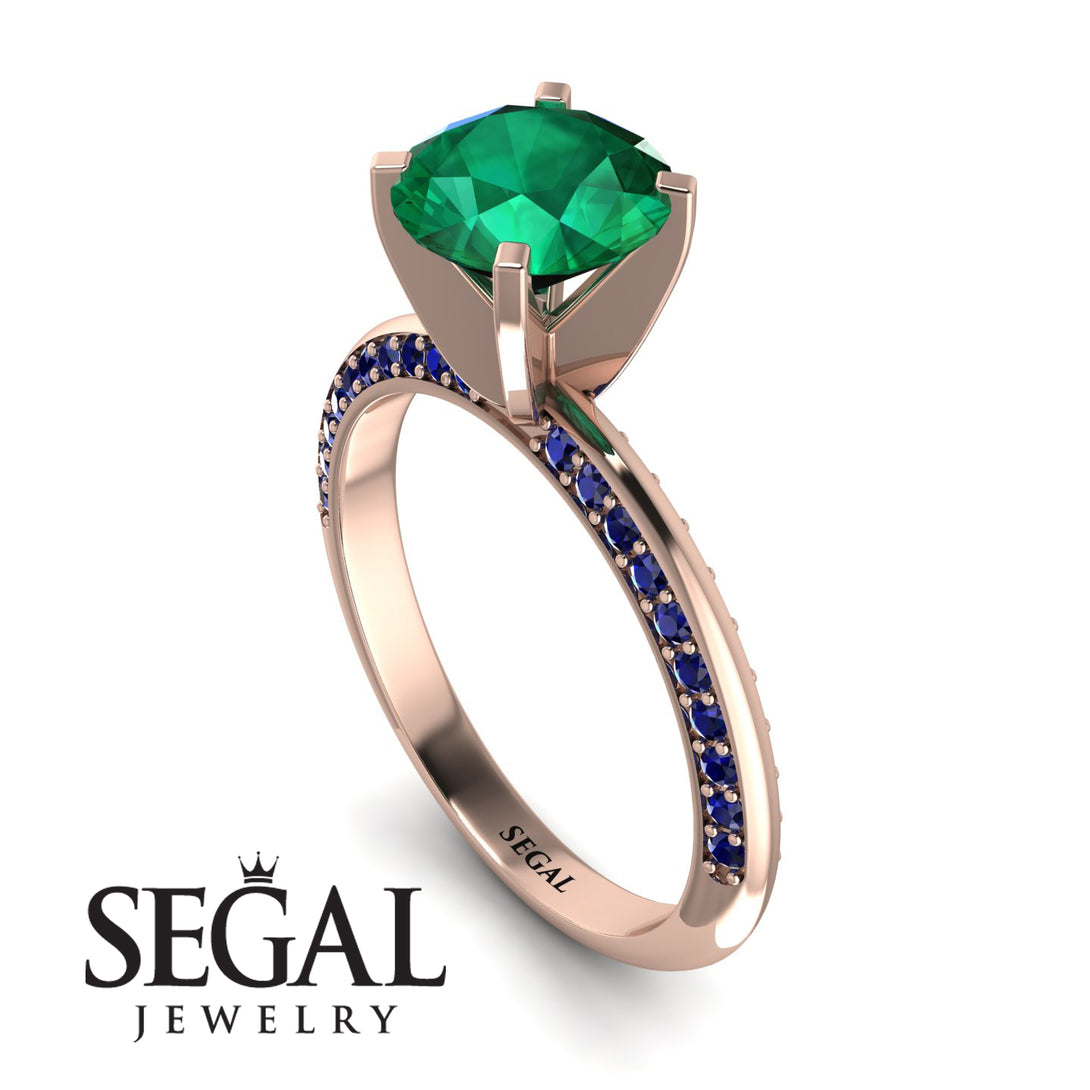 Classic Emerald Ring With A Twist - Leilani No. 65