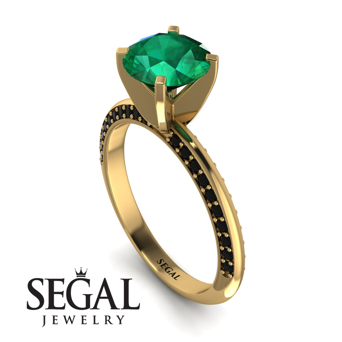 Classic Emerald Ring With A Twist - Leilani No. 34