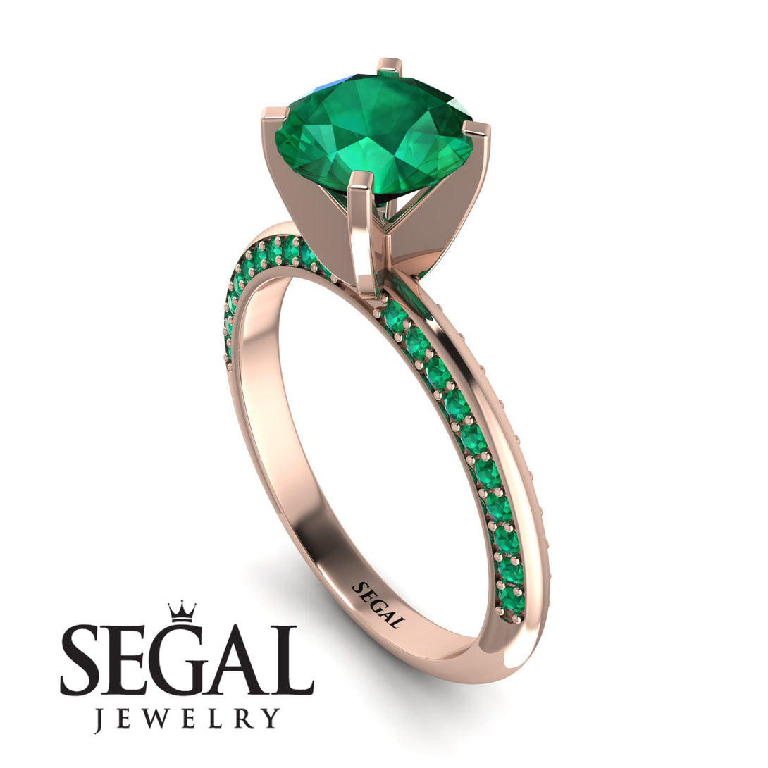 Classic Emerald Ring With A Twist - Leilani No. 20