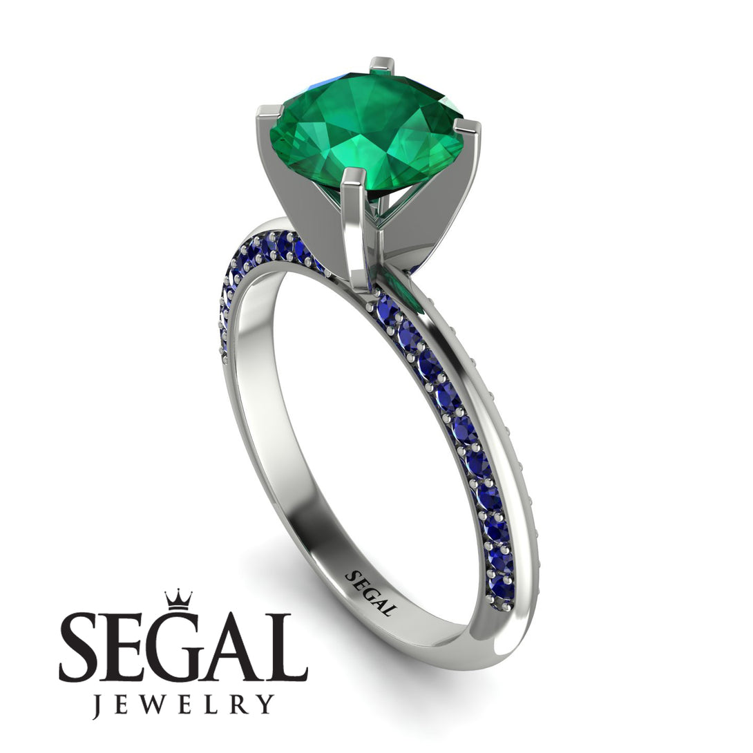 Classic Emerald Ring With A Twist - Leilani No. 66