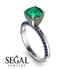 Classic Emerald Ring With A Twist - Leilani No. 66