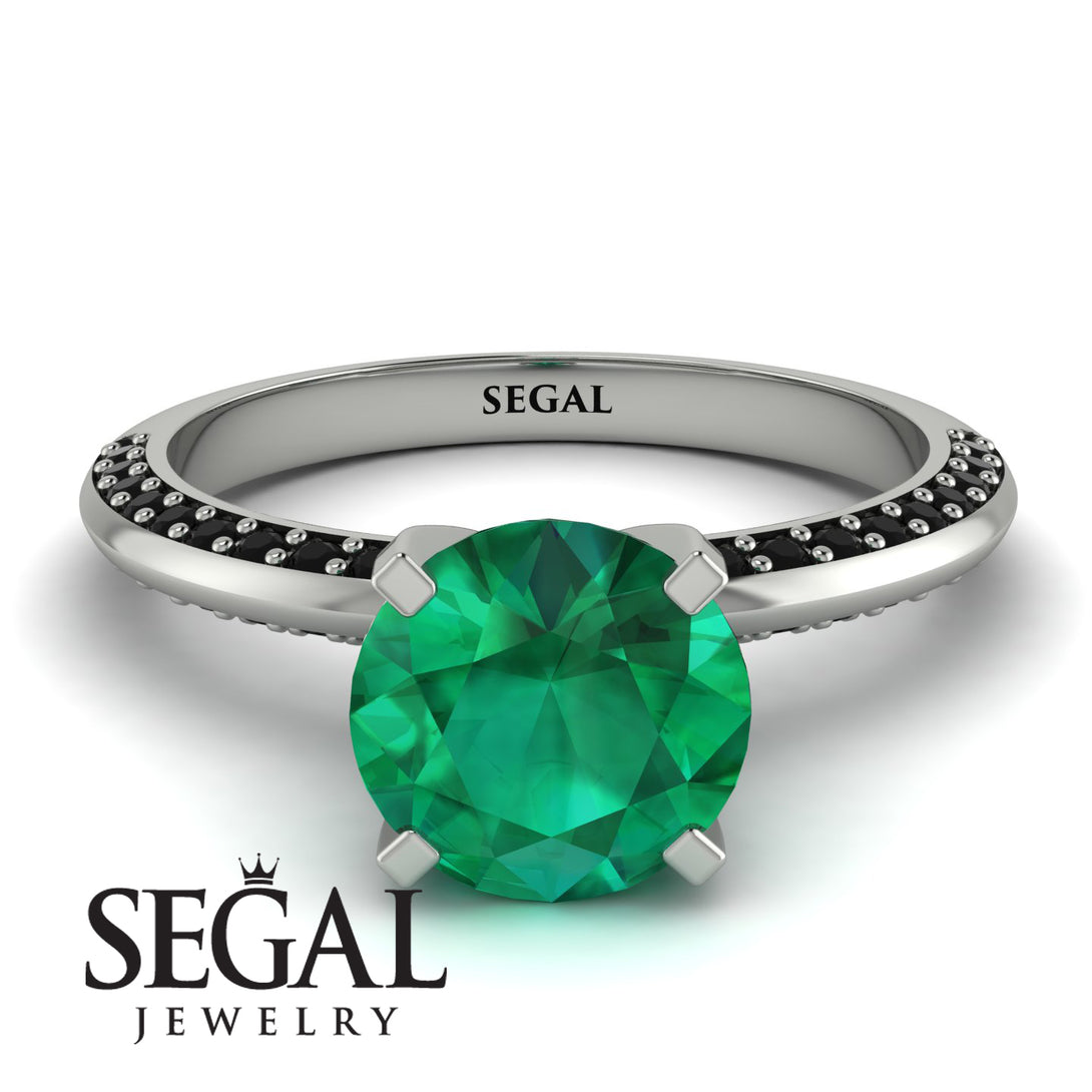 Classic Emerald Ring With A Twist - Leilani No. 36