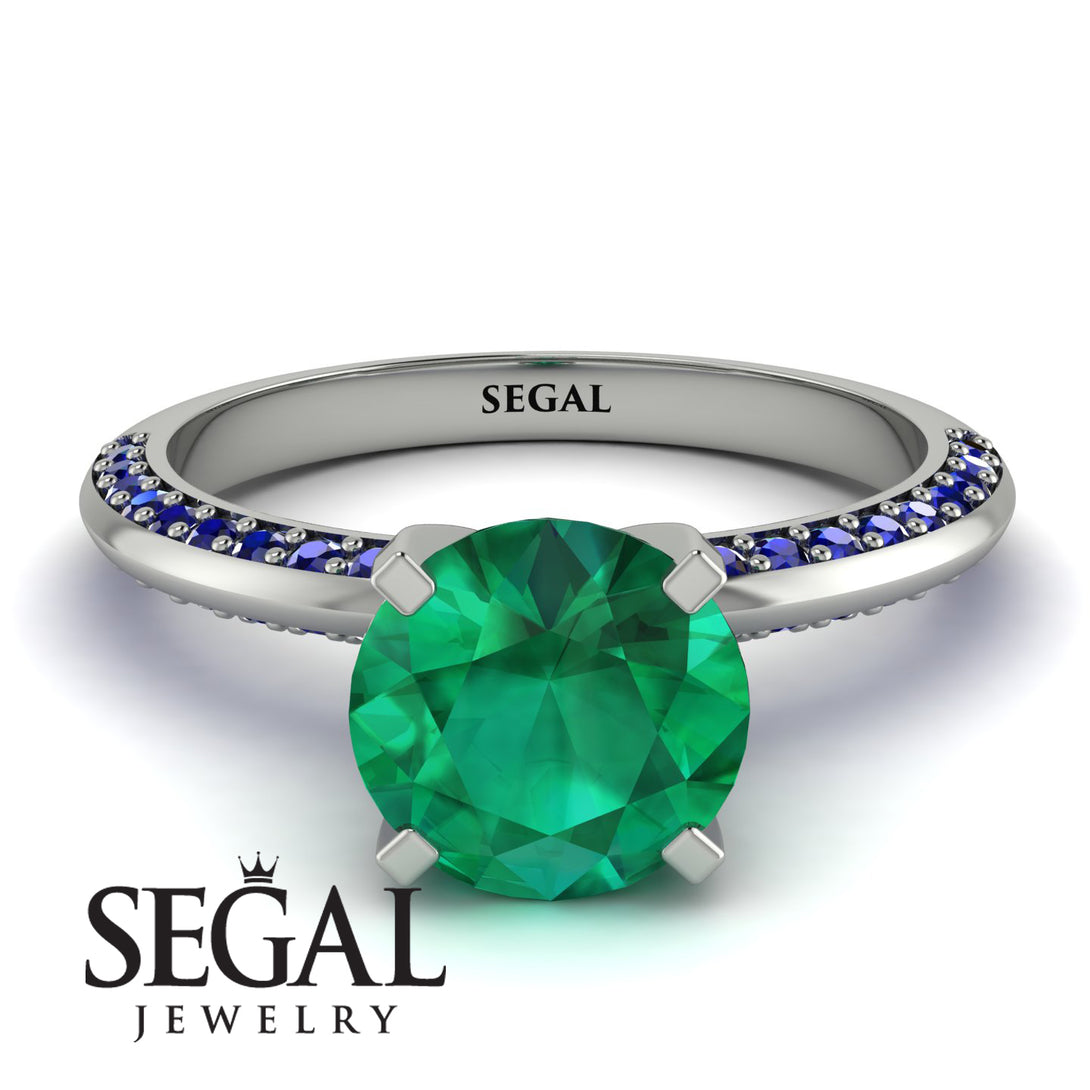 Classic Emerald Ring With A Twist - Leilani No. 66