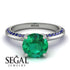 Classic Emerald Ring With A Twist - Leilani No. 66