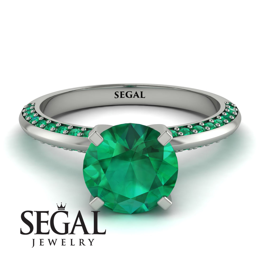 Classic Emerald Ring With A Twist - Leilani No. 21