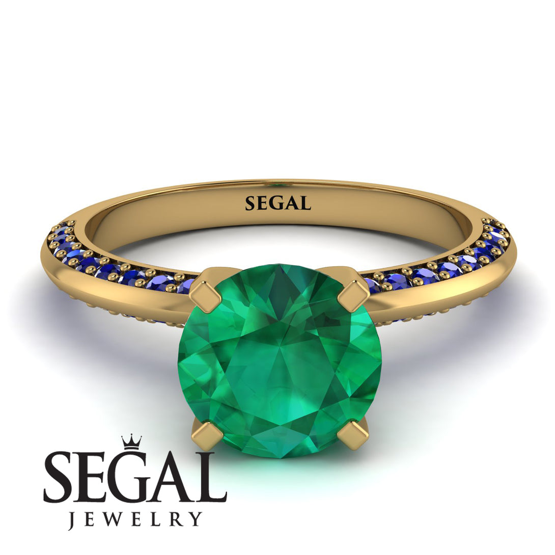 Classic Emerald Ring With A Twist - Leilani No. 64