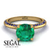 Classic Emerald Ring With A Twist - Leilani No. 64