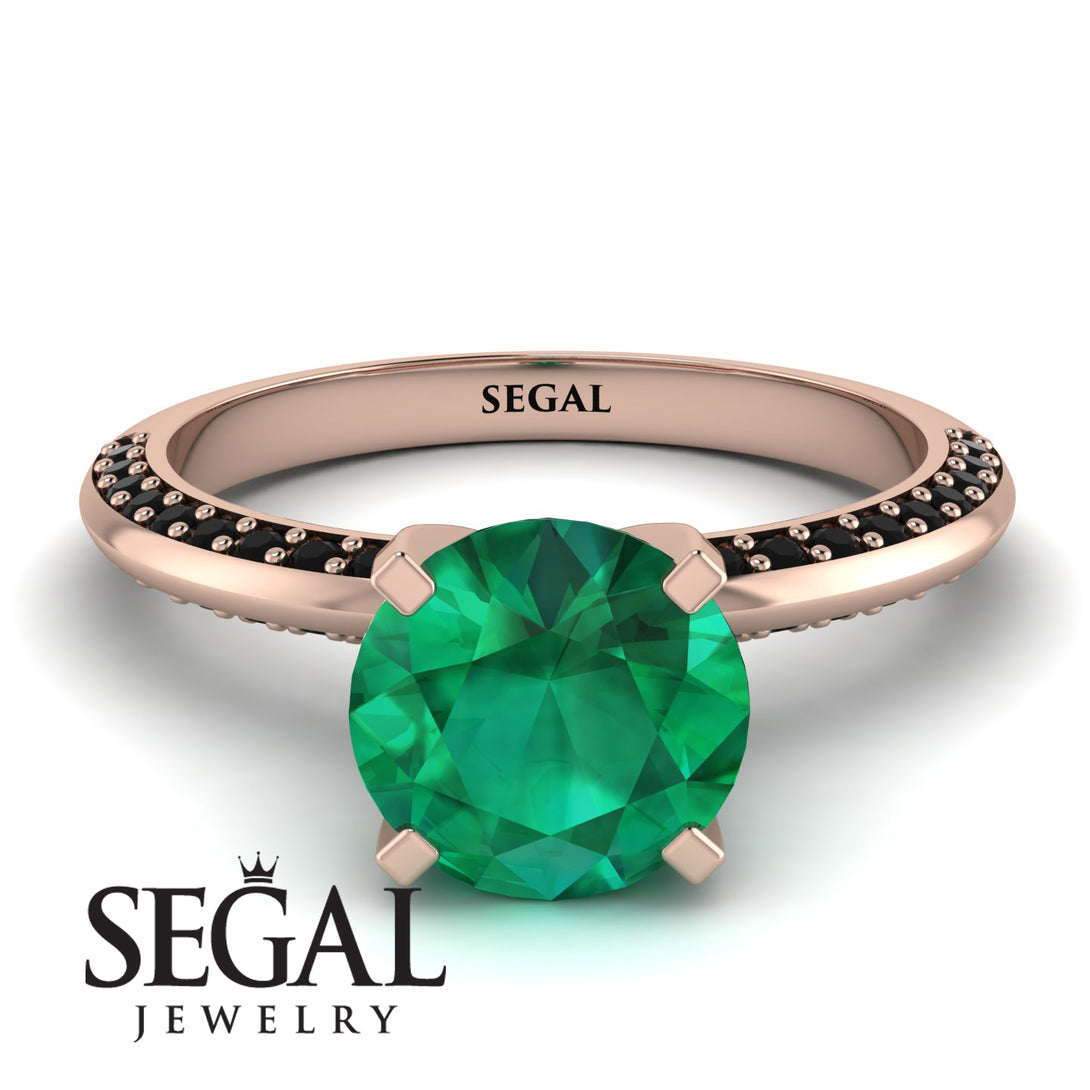 Classic Emerald Ring With A Twist - Leilani No. 35