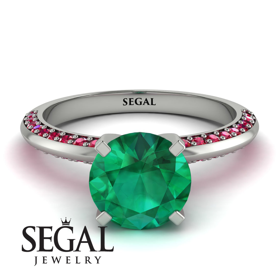 Classic Emerald Ring With A Twist - Leilani No. 51