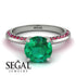 Classic Emerald Ring With A Twist - Leilani No. 51