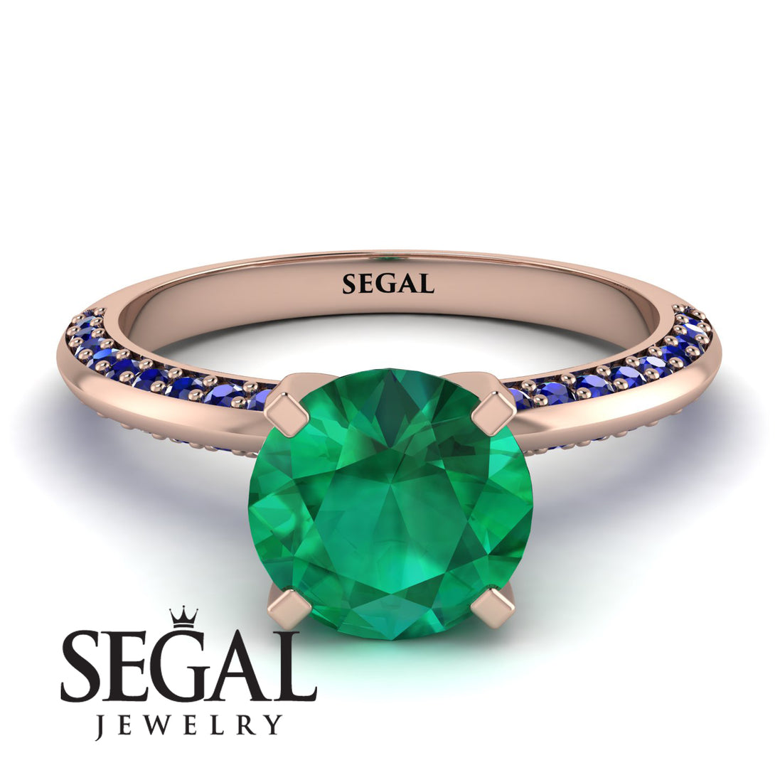 Classic Emerald Ring With A Twist - Leilani No. 65