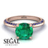 Classic Emerald Ring With A Twist - Leilani No. 65 image 2