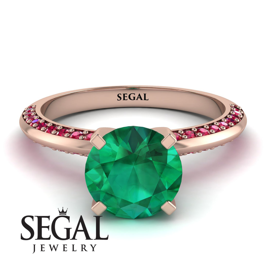 Classic Emerald Ring With A Twist - Leilani No. 50