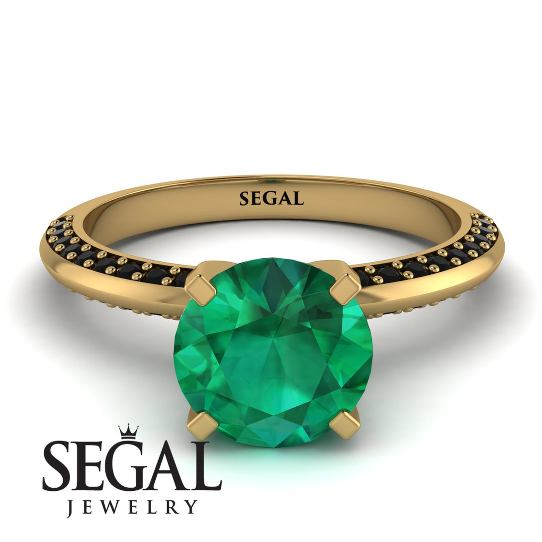 Classic Emerald Ring With A Twist - Leilani No. 34
