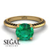 Classic Emerald Ring With A Twist - Leilani No. 34