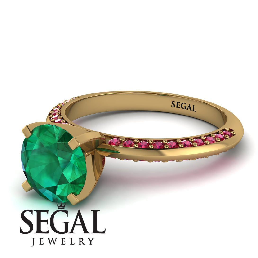 Classic Emerald Ring With A Twist - Leilani No. 49