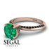 Classic Emerald Ring With A Twist - Leilani No. 35 image 3