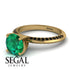 Classic Emerald Ring With A Twist - Leilani No. 34 image 3