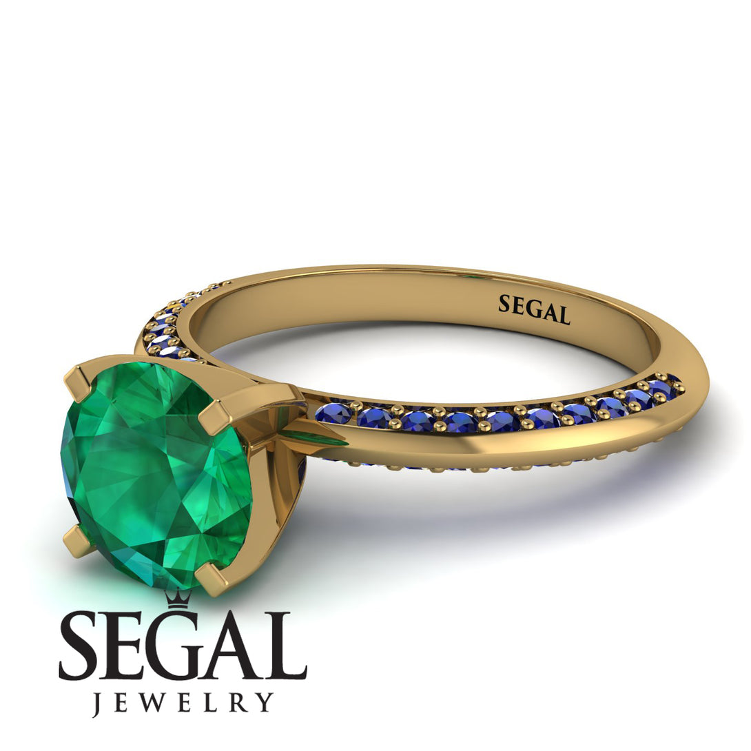 Classic Emerald Ring With A Twist - Leilani No. 64