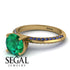 Classic Emerald Ring With A Twist - Leilani No. 64 image 3