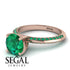 Classic Emerald Ring With A Twist - Leilani No. 20 image 3