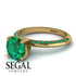 Classic Emerald Ring With A Twist - Leilani No. 19