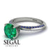 Classic Emerald Ring With A Twist - Leilani No. 66