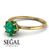 Classic Emerald Ring With Hidden Stones - Elliana No. 4