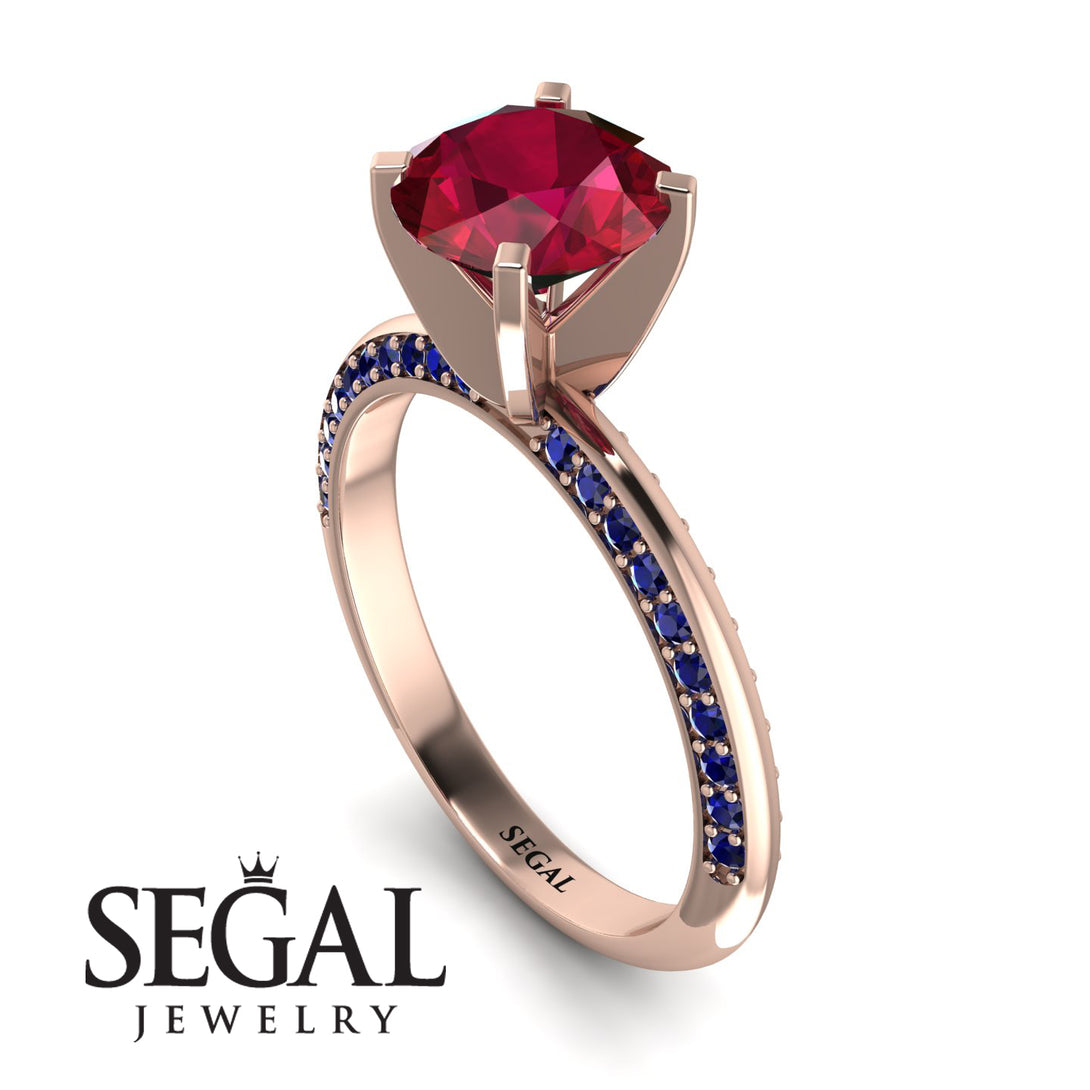 Classic Ruby Ring With A Twist - Leilani No. 71