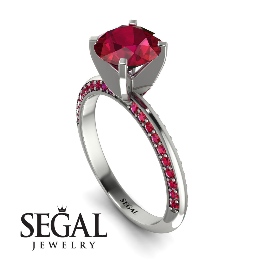 Classic Ruby Ring With A Twist - Leilani No. 57