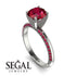 Classic Ruby Ring With A Twist - Leilani No. 57 image 10